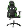 vidaXL gamingstol m. massagefunktion kunstl&aelig;der sort og gr&oslash;n