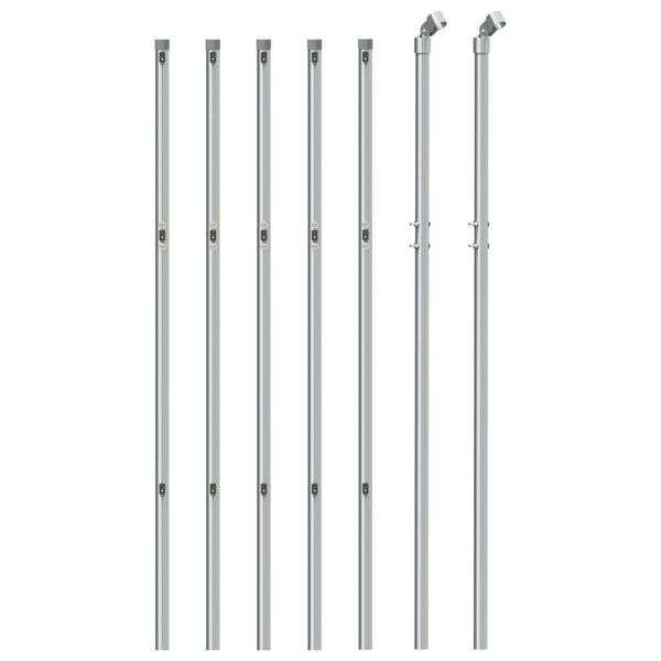 vidaXL trådegn 1x10 m sølvfarvet