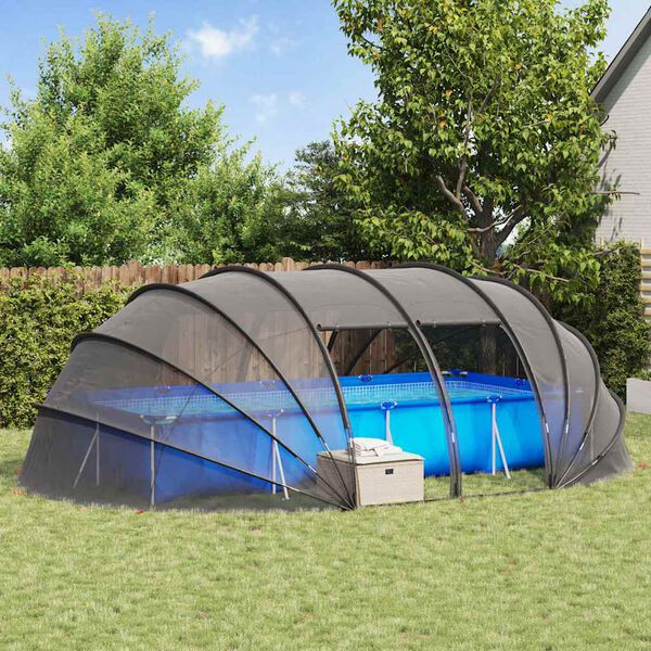 vidaXL Pooltelt Dome Transparent 538 x 440 x 204 cm