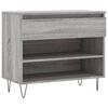 vidaXL skoskab 102x36x60 cm konstrueret tr&aelig; gr&aring; sonoma-eg