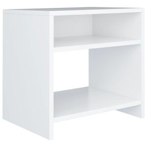 vidaXL sengebord 40x30x40 cm konstrueret tr&aelig; hvid