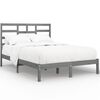 vidaXL sengeramme 120x190 cm Small Double massivt tr&aelig; gr&aring;