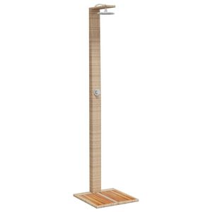 vidaXL havebruser 50x55x224 cm polyrattan og akacietr&aelig; beige