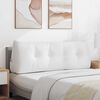vidaXL Rygpude Hvid 140 x 24 x 50 cm Stof