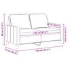 vidaXL 2-personers sofa 120 cm stof sort