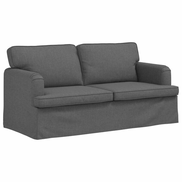 vidaXL Sofa M&oslash;rkegr&aring; 142 x 80 x 85 cm Stof