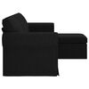 vidaXL Sofa Sort Samlede dimensioner: 215 x 138 x 80 cm (B x D x H)