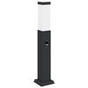 vidaXL pullertlampe med sensor 50 cm sort IP44