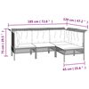 vidaXL loungesæt til haven 10 dele med hynder polyrattan grå