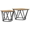 vidaXL Sidebordss&aelig;t 2 pcs Artisan Egetr&aelig; 50 x 50 x 40 cm