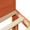 vidaXL sengeramme uden madras 240x200 cm massivt fyrretr&aelig; gyldenbrun