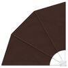 vidaXL Balkon Afsk&aelig;rmning 115 x 115 cm Polyester Brun