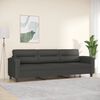 vidaXL 3-personers sofa 210 cm mikrofiberstof m&oslash;rkegr&aring;