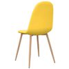 vidaXL spisebordsstole 4 stk. stof sennepsgul