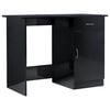 vidaXL skrivebord 100x50x76 cm konstrueret tr&aelig; sort h&oslash;jglans
