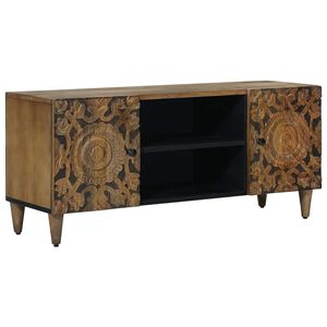 vidaXL TV-skab Brun 105 x 33 x 46 cm Massivt mangotr&aelig;