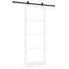 vidaXL Skyded&oslash;r ORKDAL 93 x 232 cm Massivt fyrretr&aelig; og glas