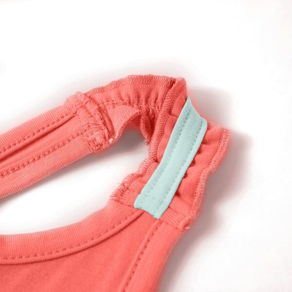 Tanktop til b&oslash;rn str. 116 koralr&oslash;d