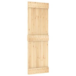 vidaXL Skyded&oslash;r NARVIK Naturfarvet og sort 70 x 210 cm (152,5 cm)