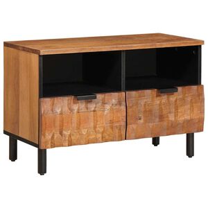 vidaXL TV-skab Acacia Brun Finish 70 x 33 x 46 cm Massivt mangotr&aelig;