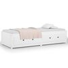 vidaXL daybed uden madras 80x200 cm massivt fyrretræ hvid
