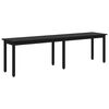 vidaXL b&aelig;nk Sort eg 160 x 35 x 45 cm Konstrueret tr&aelig;