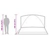 vidaXL 6-personers campingtelt vandtæt mørklægningsstof hvid