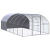vidaXL h&oslash;nsehus 3x6x2 m galvaniseret st&aring;l