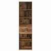 vidaXL Highboard Gammelt tr&aelig; 50 x 42,5 x 185 cm Konstrueret tr&aelig;