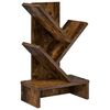 vidaXL Tr&aelig;bogreol 3-lags 30 x 18 x 48 cm Konstrueret tr&aelig; R&oslash;get eg