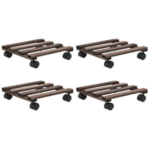 vidaXL plantevogn 4 stk. cedertr&aelig; 25 x 25 cm