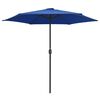 vidaXL haveparasol med aluminiumstang 270x246 cm azurbl&aring;