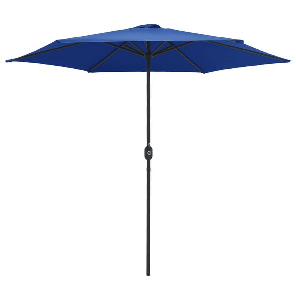 vidaXL haveparasol med aluminiumstang 270x246 cm azurbl&aring;