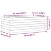 vidaXL plantekasse 70x40x23 cm massivt douglasgran