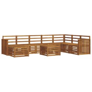 vidaXL Sofas&aelig;t Naturfarvet Massivt Akacietr&aelig;