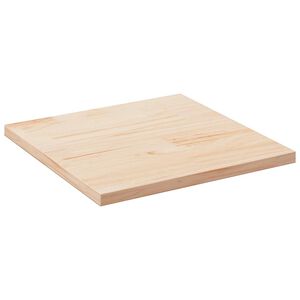 vidaXL bordplade 80x80x2,5 cm massivt tr&aelig; firkantet fyrretr&aelig;