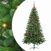 vidaXL Juletr&aelig; med 150 LED'er med stativ Gr&oslash;n 150 cm PE
