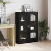 vidaXL bogskab 82,5x30,5x115 cm konstrueret tr&aelig; sort egetr&aelig;sfarve