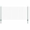 vidaXL Hegn med post Gr&oslash;n 1,2 x 50 m St&aring;l og PVC