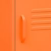 vidaXL natborde 2 stk. 35x35x51 cm st&aring;l orange