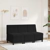 vidaXL | Modulsofa enhed uden arme | Sort 55 x 74 x 82 cm Fl&oslash;jl
