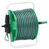 vidaXL fritst&aring;ende slangetromle med 50 m slange PVC gr&oslash;n