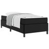 vidaXL Sengestel med madras Sort 100 x 200 cm Stof