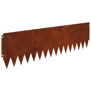 vidaXL Pl&aelig;nekant 20 pcs 103 x 30 cm St&aring;l Rusten