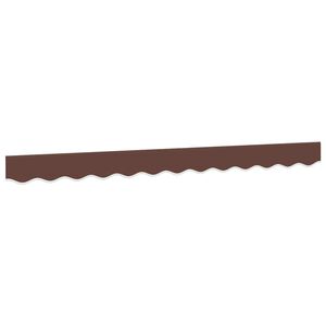 vidaXL volant til markisedug 300 cm stribet brun