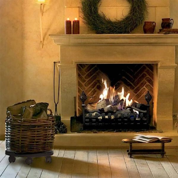 vidaXL plantevogne 3 stk. med hjul 170 kg diam. 30 cm sort