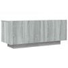 vidaXL tv-bord 100x35x40 cm konstrueret tr&aelig; gr&aring; sonoma-eg