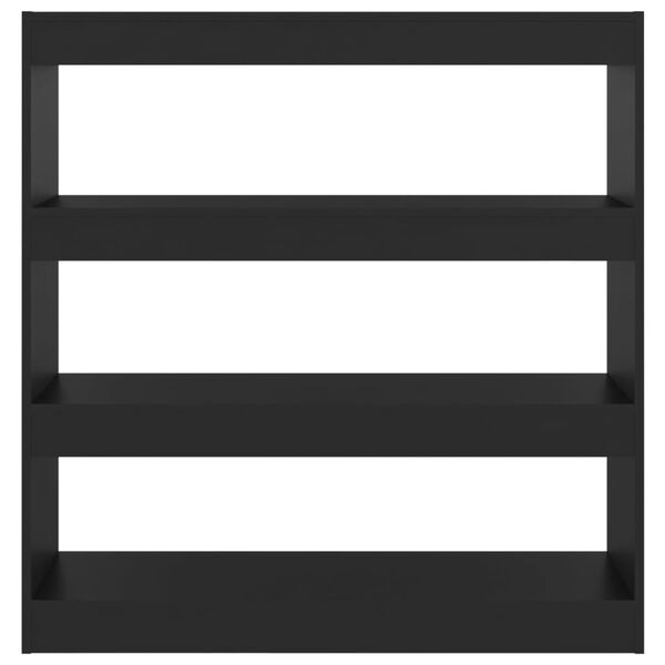 vidaXL bogreol/rumdeler 100x30x103 cm sort