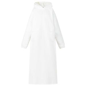 vidaXL T&aelig;ppe-hoodie Hvid L Fleece og Flannel