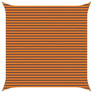 vidaXL Solskygge sejl Orange og Brun 4,5 x 4,5 m 100% polyester Oxford